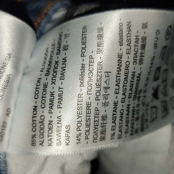 Levi's wedgie straight women's jeans size 25 color blue used excellent Condition - Picture 10 of 11